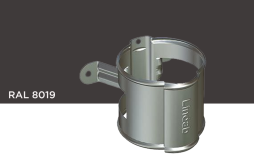 Крепление трубы LINDAB SSVH для деревянной стены, D 100 мм, RAL 8019