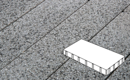 Плитка тротуарная Готика, City Granite FINO, Плита Б.6.П.6, Белла Уайт, 600*200*60 мм