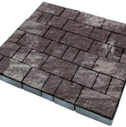 Плитка тротуарная SteinRus Старый город Б.2.Фсм.6, Old-age, ColorMix Браун, толщина 60 мм