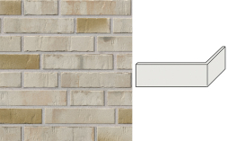 Клинкерная плитка угловая Stroeher Kontur CG, 481 sandbrand, 240*115*52*12 мм
