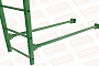 Лестница фасадная Borge (верхняя секция) оцинкованная RAL 6002, 1,8 м