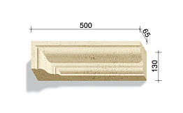 Угловой элемент для наличников и карнизов White Hills Тиволи 720-01, 500*65*130