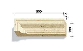 Угловой элемент для наличников и карнизов White Hills Тиволи 720-01, 500*65*130