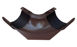 Внутренний угол желоба 90° BRAAS, 125/90 мм, сталь, темно-коричневый