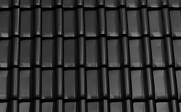 Керамическая черепица рядовая TONDACH Samba 11 (Sensaton 11), Black glazed