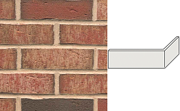 Клинкерная плитка угловая ручной формовки Feldhaus Klinker NF 14 W690 sintra ardor blanca 240*71*115*14 мм