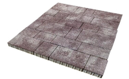 Плитка тротуарная SteinRus Инсбрук Тироль Б.4.Псм.6 Native, ColorMix Мокко, толщина 60 мм