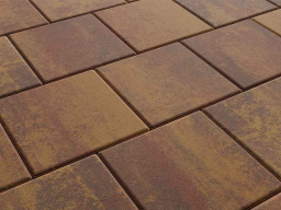 Плитка тротуарная Квадрат Б.1.К.6 листопад гладкий осень, 300*300*60 мм
