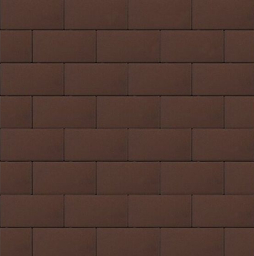 Плитка тротуарная SteinRus Прямоугольник Б.6.П.6, гладкая, коричневый, 200*100*60 мм