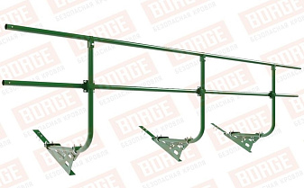 Кровельное ограждение Borge для черепичной кровли оцинкованное RAL 6002, 300*90 см