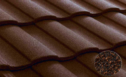 Композитная черепица рядовая Metrotile Roman Ironbark
