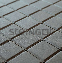 Плитка тротуарная Steingot Моноцвет, Квадрат, черный, 300*300*60 мм