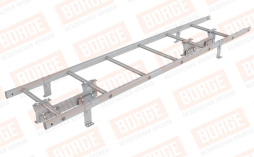 Лестница кровельная Borge для фальцевой кровли оцинкованная RAL 7004, 1,8 м