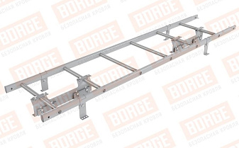 Лестница кровельная Borge для фальцевой кровли оцинкованная RAL 7004, 1,8 м