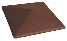 Клинкерный заборный оголовок King Klinker 03 Natural brown, 445*585*106 мм