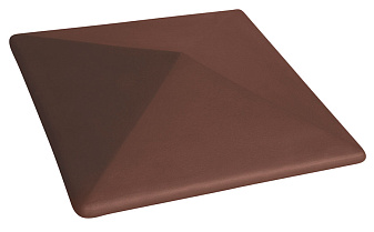 Клинкерный заборный оголовок King Klinker 03 Natural brown, 445*585*106 мм