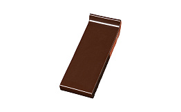 Клинкерный водоотлив Terca Dark brown глазурованный, 280*105*30 мм