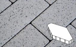 Плитка тротуарная Готика, City Granite FERRO, Зарядье Б.6.Ш.10, Белла Уайт, 600*400*100 мм