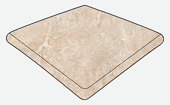 Угловая ступень-флорентинер Gres Aragon Petra Beige 330*330*14(36) мм
