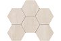 Мозаика Hexagon Estima Soft Wood SF01 неполированный 285*250 мм