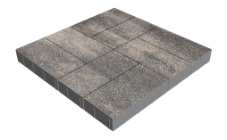 Плитка тротуарная SteinRus Грас Б.4.П.8, Antico, Нокс, 400*200*80 мм