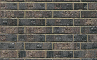 Кирпич клинкерный Muhr 15F Schwarz-bunt Edelglanz bes. Fuss., Spar NF, 240*55*71 мм