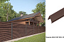 Забор-жалюзи Aquasystem PE RoofTop Шелк, Estet 60, RAL 8017, гладкая