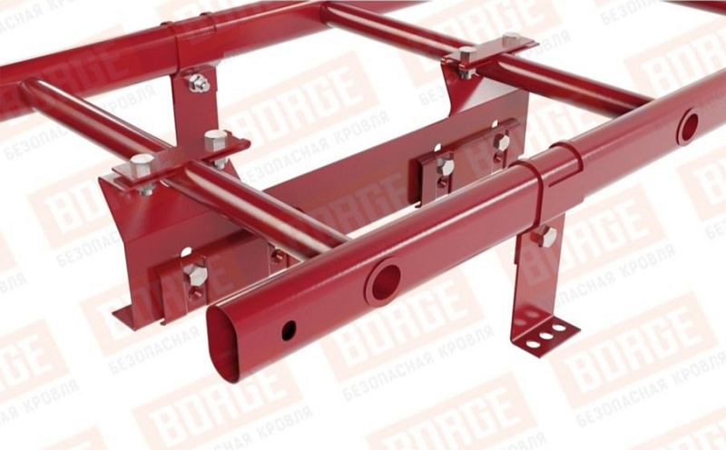 Лестница кровельная Borge для фальцевой кровли оцинкованная RAL 3003, 1,8 м