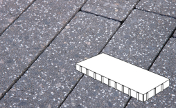 Плитка тротуарная Готика, City Granite FINERRO, Плита Б.9.П.10, Ильменит, 900*300*100 мм
