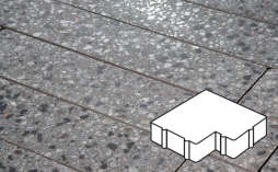 Плитка тротуарная Готика, Granite FINO, Калипсо Б.2.Ф.6, Галенит, 200*200*60 мм