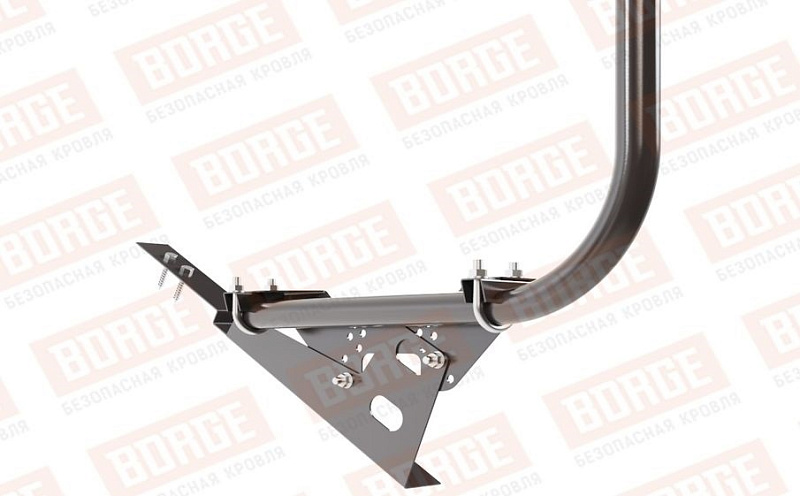 Кровельное ограждение Borge для черепичной кровли оцинкованное RAL 8019, 300*90 см