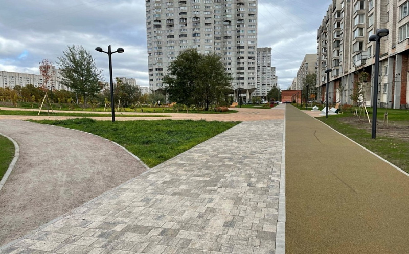 Плитка тротуарная Старый город А.1.Фсм.4 листопад гранит старый замок, комплект 3 шт, толщина 40 мм