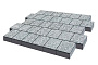 Плитка тротуарная SteinRus, Valencia Б.3.К.8, Backwash, Гранит, 300*300*80 мм