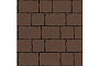 Плитка тротуарная SteinRus Палермо В.16.Псм.8 гладкая, коричневый, толщина 80 мм