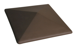 Клинкерный заборный оголовок King Klinker 03 Natural brown, 400*400*90 мм