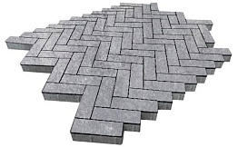 Плитка тротуарная SteinRus Паркет Б.2.П.6, гладкая, ColorMix Монохром, 210*70*60 мм