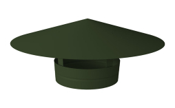 Дымник на трубу Grand Line круглый D 130 мм GreenCoat Pural BT RR 11