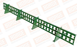 Снегозадержатель решетчатый Borge для черепичной кровли оцинкованный RAL 6002, 2,5 м