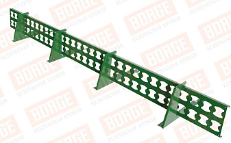 Снегозадержатель решетчатый Borge для черепичной кровли оцинкованный RAL 6002, 2,5 м