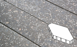 Плитка тротуарная Готика, City Granite FINO, Зарядье Б.6.Ш.10, Ильменит, 600*400*100 мм