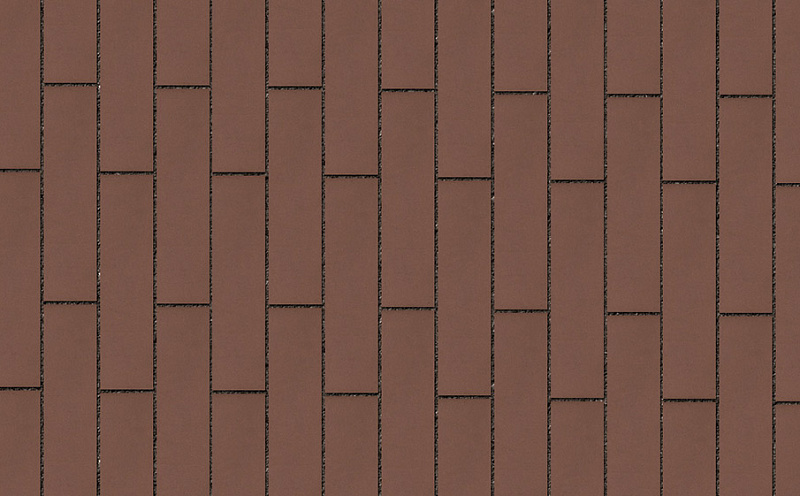 Клинкерная брусчатка Lode Brunis коричневая шероховатая, 250*65*45 мм