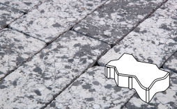 Плитка тротуарная Готика, City Granite FINERRO, Зигзаг/Волна Б.2.Ф.6, Диорит, 225*112,5*60 мм