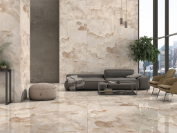 Керамогранит ENNFACE Onyx Cream Matt, 2800*1200*6 мм