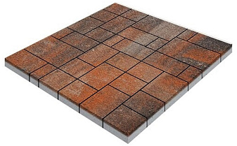 Плитка тротуарная SteinRus Инсбрук Альпен Б.7.Псм.6, Native, ColorMix Рей, толщина 60 мм