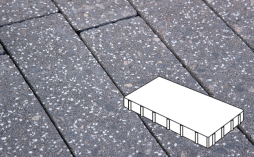 Плитка тротуарная Готика, City Granite FINERRO, Плита Б.6.П.6, Ильменит, 600*300*60 мм