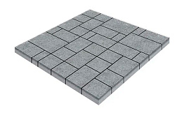 Плитка тротуарная SteinRus Инсбрук Альпен Б.7.Псм.6, Backwash, Гранит, толщина 60 мм