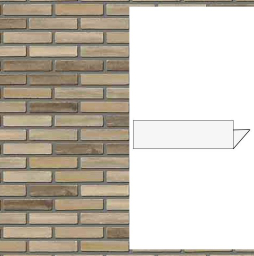 Гибкий кирпич StoCleyer B, угловой элемент 4/4-lintel, 11170 коричневый, NF, 240*115/71*4-8 мм