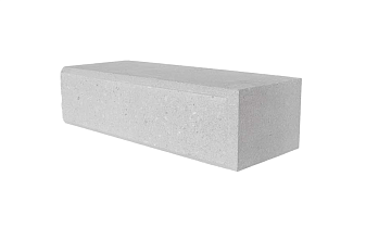 Кирпич гиперпрессованный Акварид с фаской, Дикий камень, Белый, полнотелый, 250*100*65 мм