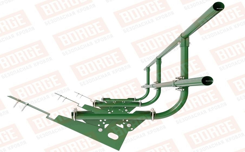 Кровельное ограждение Borge для кровли из композитной черепицы оцинкованное RAL 6002, 300*60 см