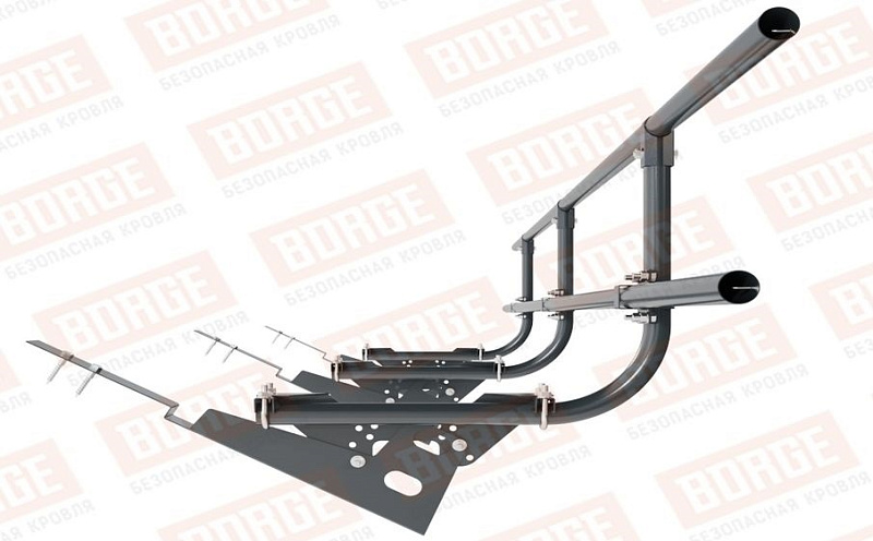 Кровельное ограждение Borge для черепичной кровли оцинкованное RAL 7016, 300*60 см